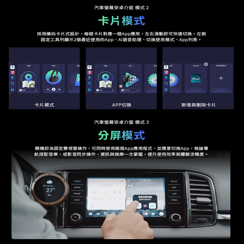 【PERNIS】CP2 Touch (A5i導航版) CarPlay轉安卓系統 車用影音多媒體安卓盒 送安裝-細節圖7