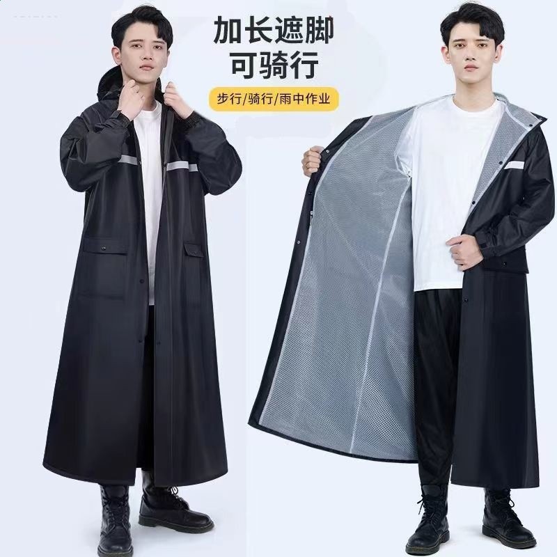 男士雨衣釣魚用連體衣透氣風衣式戶外徒步雨服全身防雨防風雨披-規格圖5