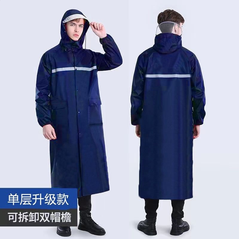男士雨衣釣魚用連體衣透氣風衣式戶外徒步雨服全身防雨防風雨披-規格圖5
