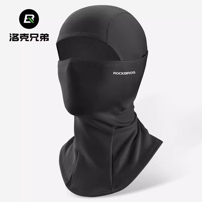 洛克兄弟冰絲防曬頭套騎行面罩男女春夏季戶外摩托車全臉防風圍脖-規格圖5