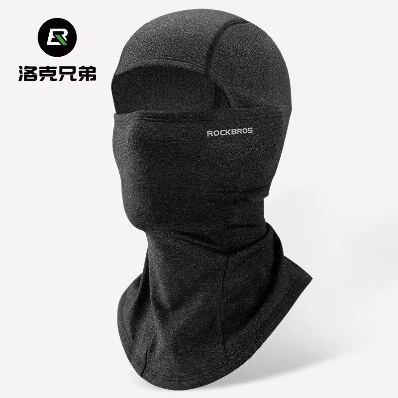 洛克兄弟冰絲防曬頭套騎行面罩男女春夏季戶外摩托車全臉防風圍脖-規格圖5