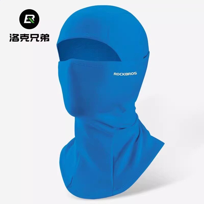 洛克兄弟冰絲防曬頭套騎行面罩男女春夏季戶外摩托車全臉防風圍脖-規格圖5