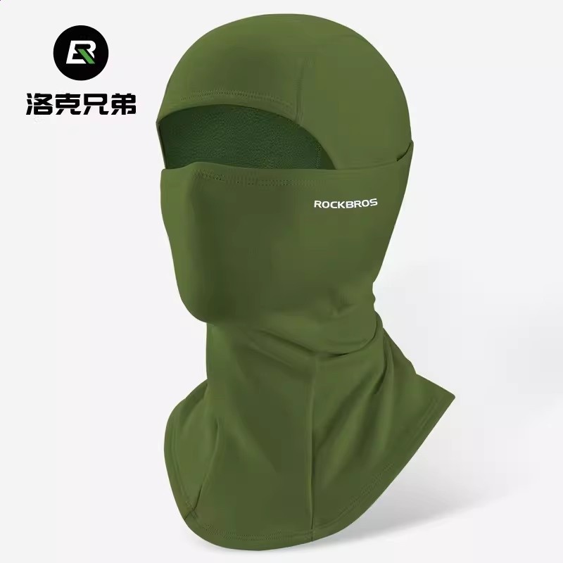 洛克兄弟冰絲防曬頭套騎行面罩男女春夏季戶外摩托車全臉防風圍脖-規格圖5