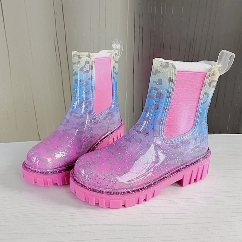 雨鞋女時尚春夏雨靴防水防滑水鞋女短筒通勤水靴馬丁靴膠鞋洋氣-規格圖5