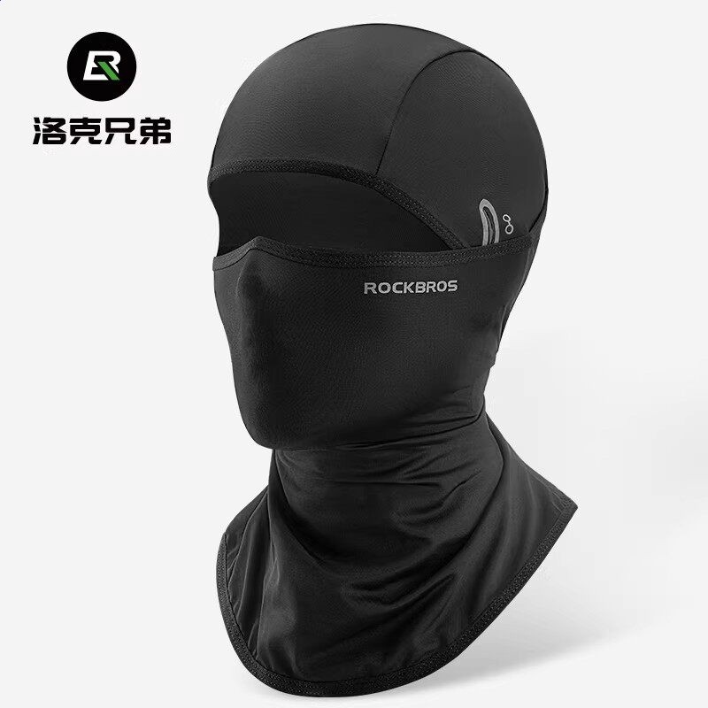 洛克兄弟冰絲防曬頭套騎行面罩春夏季戶外摩托車全臉防風圍脖男女-規格圖5