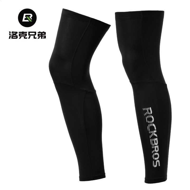 洛克兄弟冰絲防曬袖套腿套防紫外線套袖手臂袖騎行護膝護腿夏男女-規格圖5
