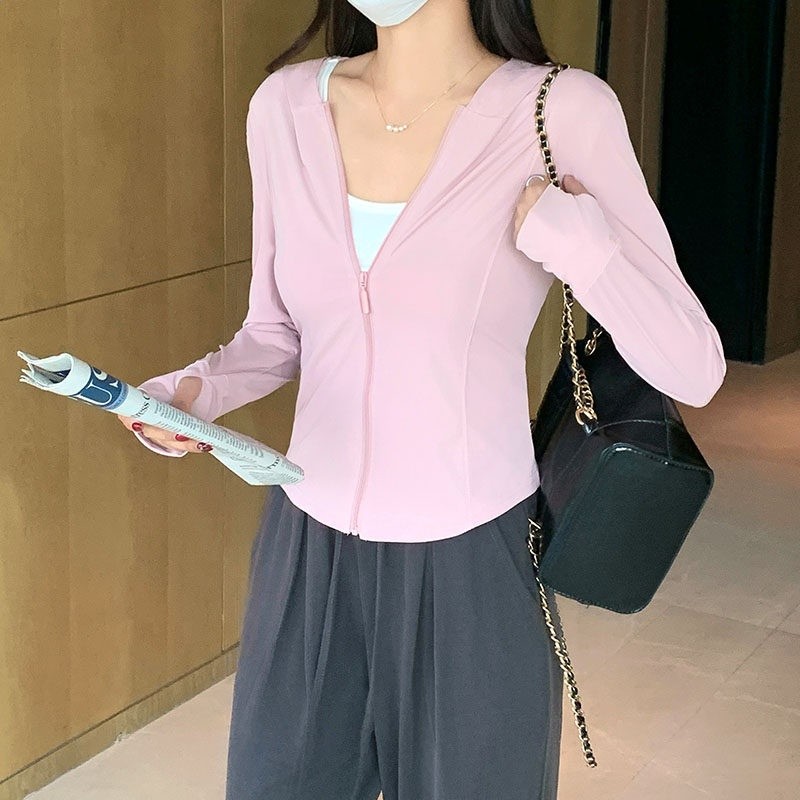 防曬衣女款2026新款夏季涼感透氣防紫外線戶外冰絲防曬服連帽外套-規格圖5