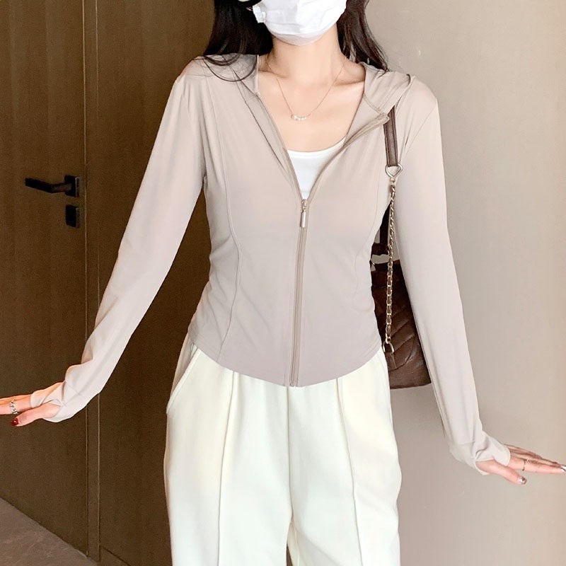 防曬衣女款2026新款夏季涼感透氣防紫外線戶外冰絲防曬服連帽外套-規格圖5