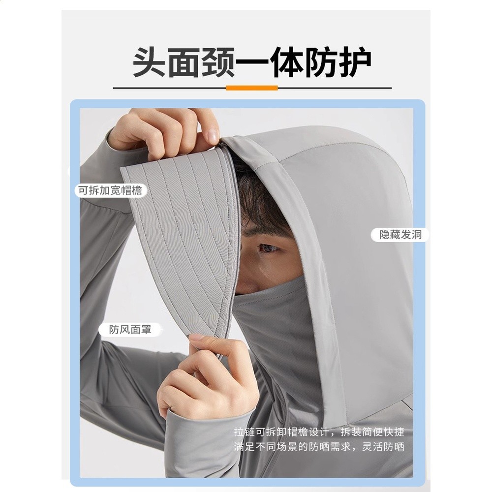 UPF200+冰絲防曬衣男女2026新款夏季防紫外線薄透氣釣魚佬防曬服-細節圖3