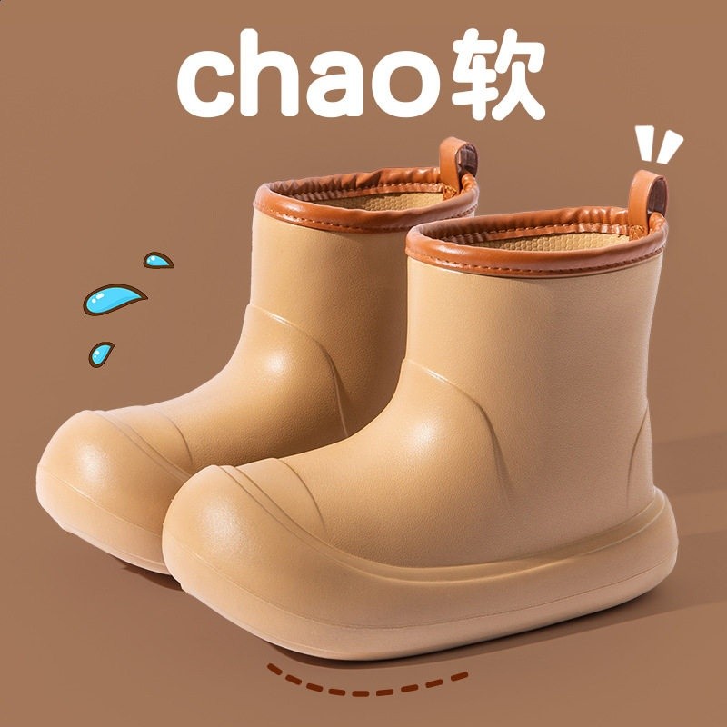 雨鞋女款矽膠高筒成人柔軟日系時尚水鞋防水防滑外穿輕便耐磨雨靴-規格圖5