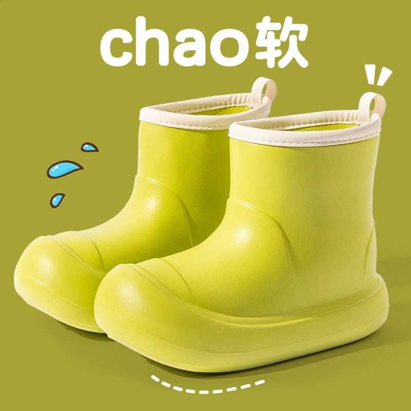 雨鞋女款矽膠高筒成人柔軟日系時尚水鞋防水防滑外穿輕便耐磨雨靴-規格圖5