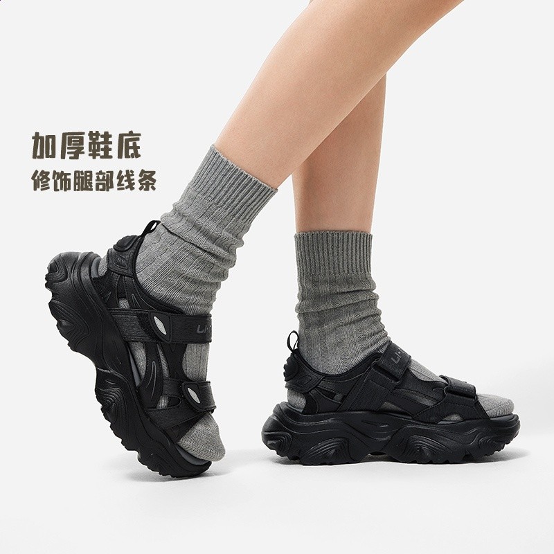 LI-NING/李寧2024夏運動生活系列時尚舒適女子潮流涼鞋AGUU002-B-細節圖2