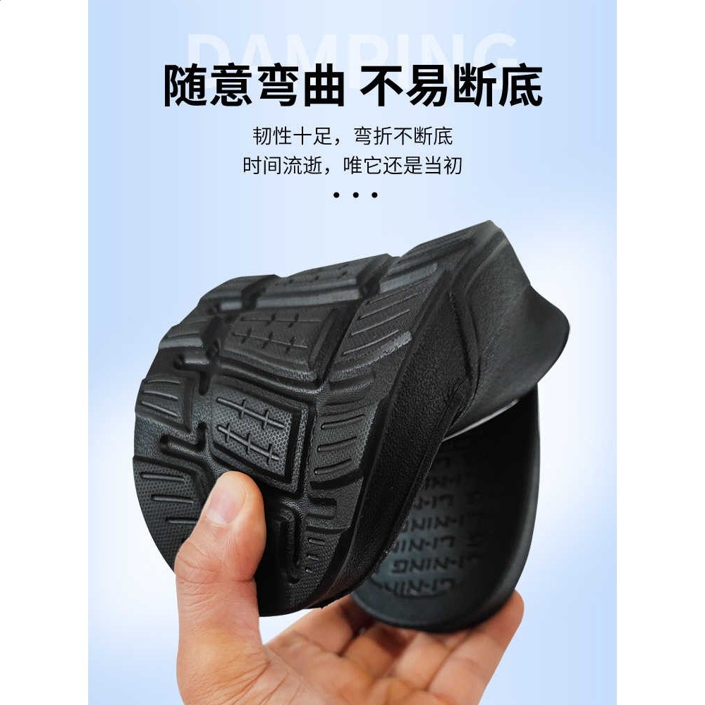 李寧男士運動拖鞋新款夏季戶外耐磨涼拖外穿防滑透氣潮流休閒涼鞋-細節圖4