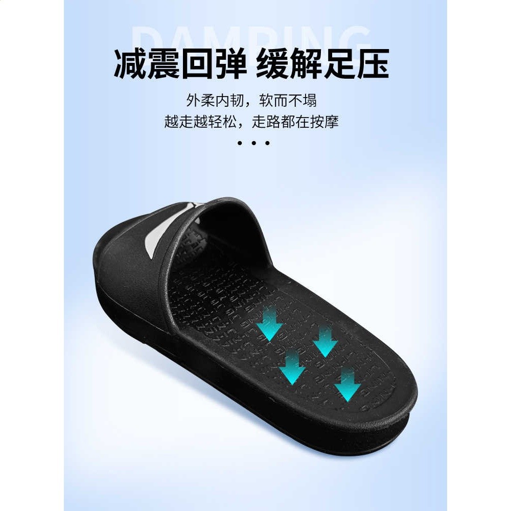 李寧男士運動拖鞋新款夏季戶外耐磨涼拖外穿防滑透氣潮流休閒涼鞋-細節圖5