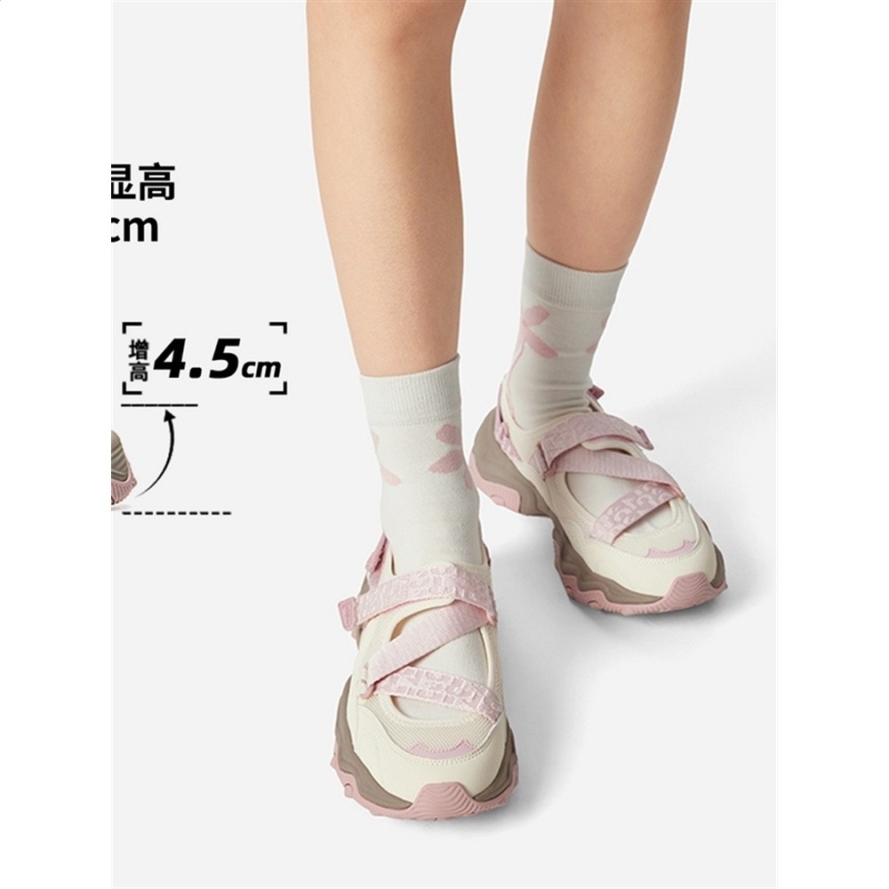 李寧女子涼鞋2025夏季新款貓爪 SANDAL魔術貼運動潮流涼鞋AGUV004-細節圖4
