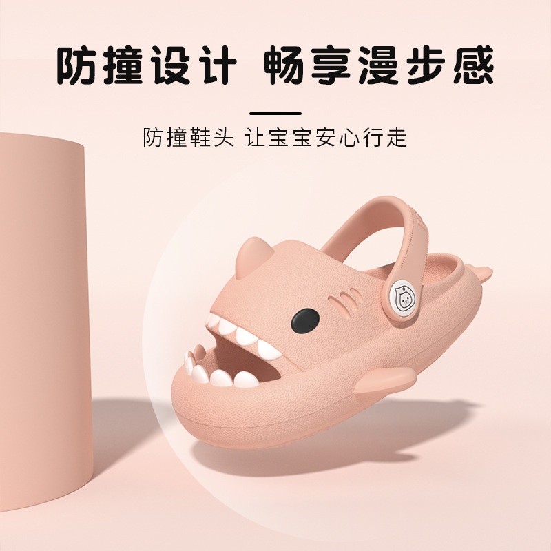 兒童外穿洞洞鞋夏家用寶寶防滑厚底涼鞋可愛卡通軟底小孩拖鞋-細節圖3