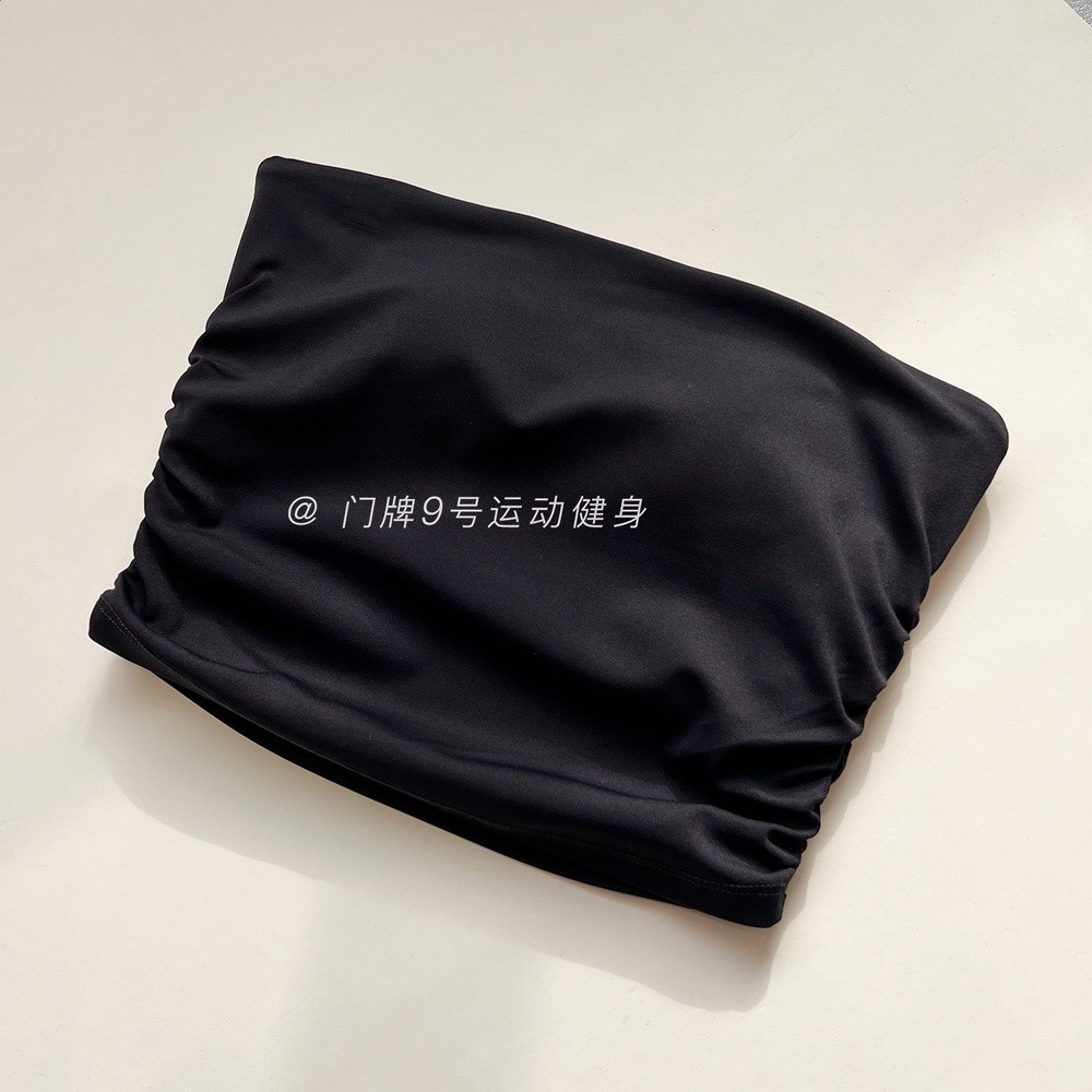 瑜伽服女無肩帶背心美背運動內衣防震平口式內搭文胸健身上衣-規格圖5