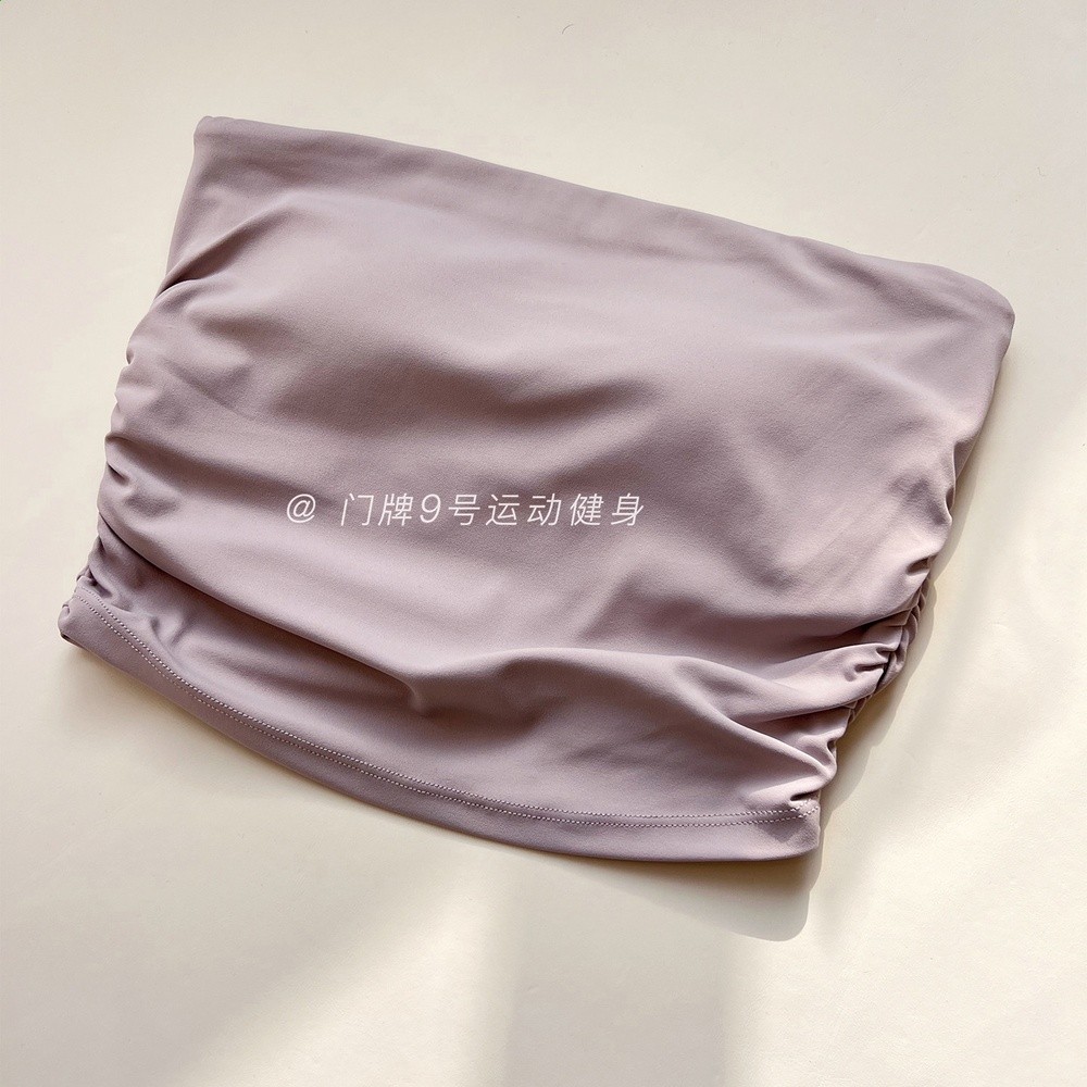 瑜伽服女無肩帶背心美背運動內衣防震平口式內搭文胸健身上衣-規格圖5