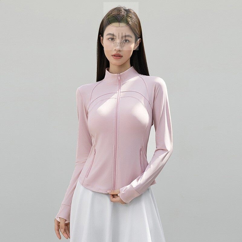 防曬衣女款夏季2026新款修身立領運動冰絲瑜伽服上衣外套-規格圖5