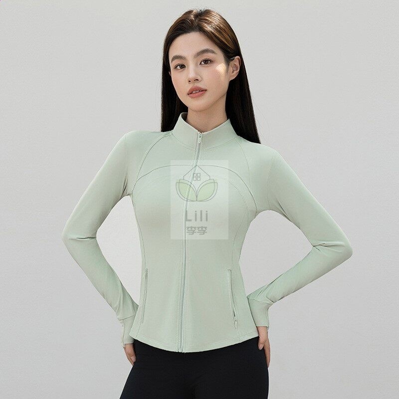 防曬衣女款夏季2026新款修身立領運動冰絲瑜伽服上衣外套-規格圖5