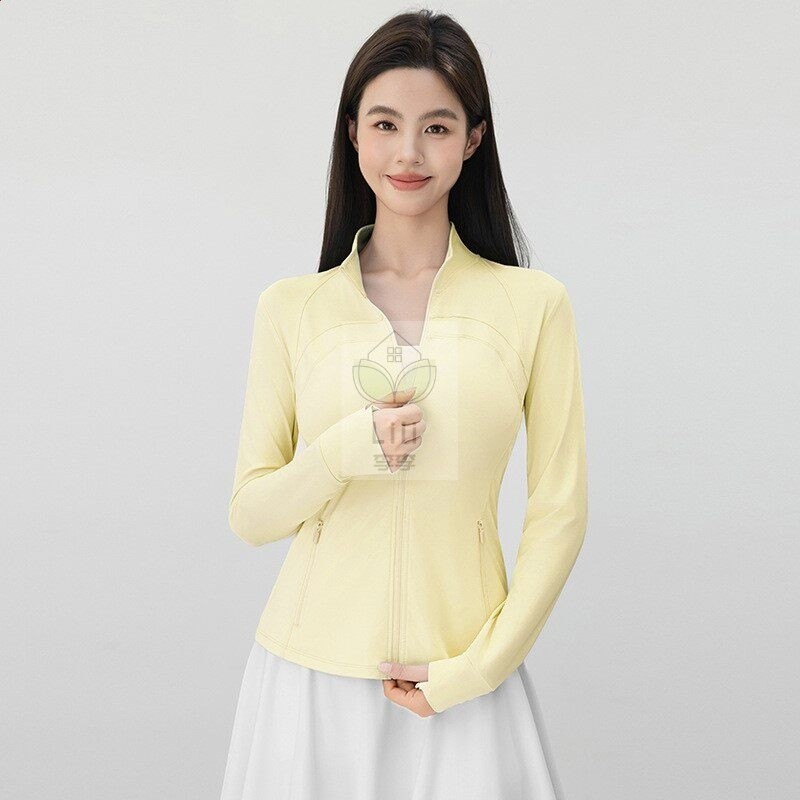 防曬衣女款夏季2026新款修身立領運動冰絲瑜伽服上衣外套-規格圖5