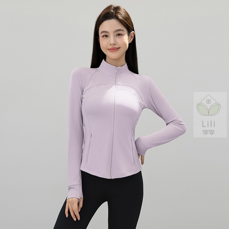 防曬衣女款夏季2026新款修身立領運動冰絲瑜伽服上衣外套-規格圖5