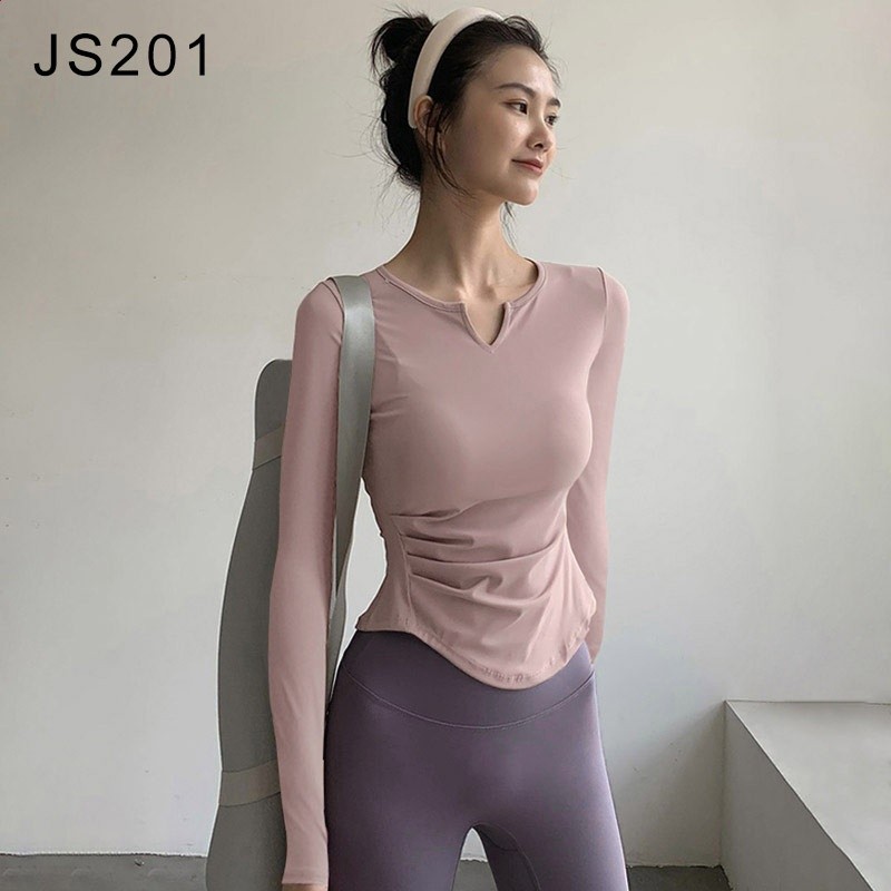 瑜伽服套裝女跑步運動長袖上衣專業訓練t恤速乾衣晨跑緊身健身服-規格圖5