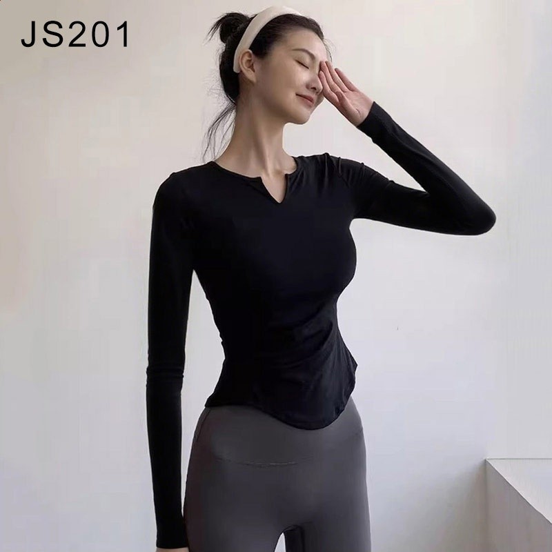 瑜伽服套裝女跑步運動長袖上衣專業訓練t恤速乾衣晨跑緊身健身服-規格圖5