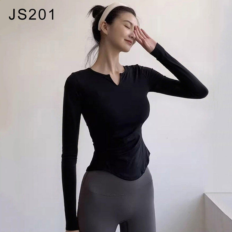 瑜伽服套裝女跑步運動長袖上衣專業訓練t恤速乾衣晨跑緊身健身服-規格圖5
