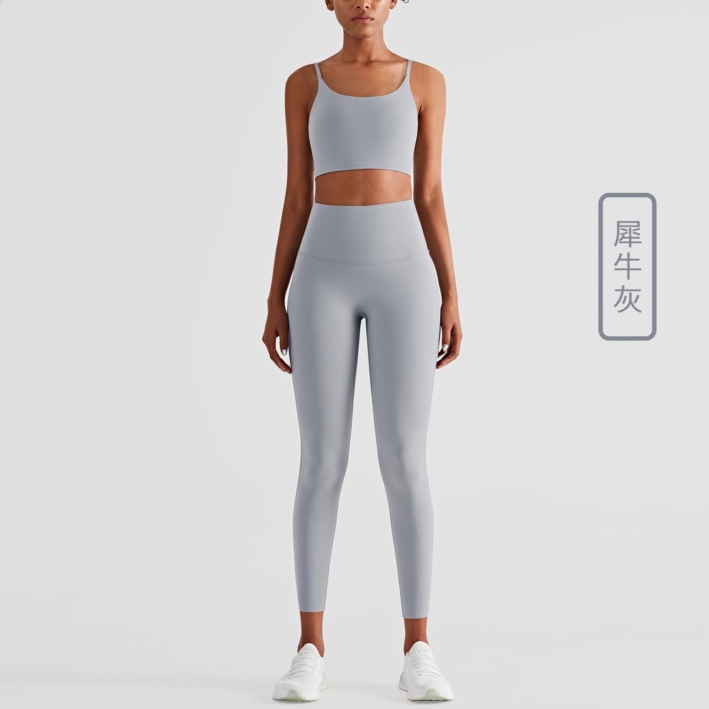 小清新瑜伽服套裝女上衣吊帶春夏跑步運動內衣速乾健身美揹帶胸墊-規格圖4