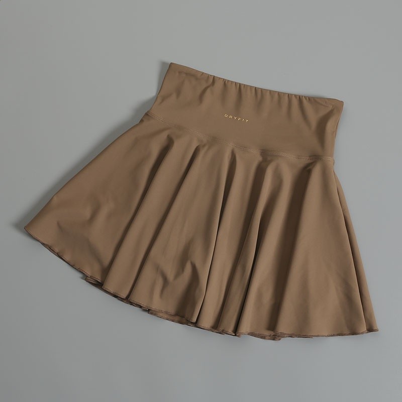 運動短裙瑜伽服夏季女健身服防走光假兩件打底裙褲跑步百褶網球裙-細節圖3