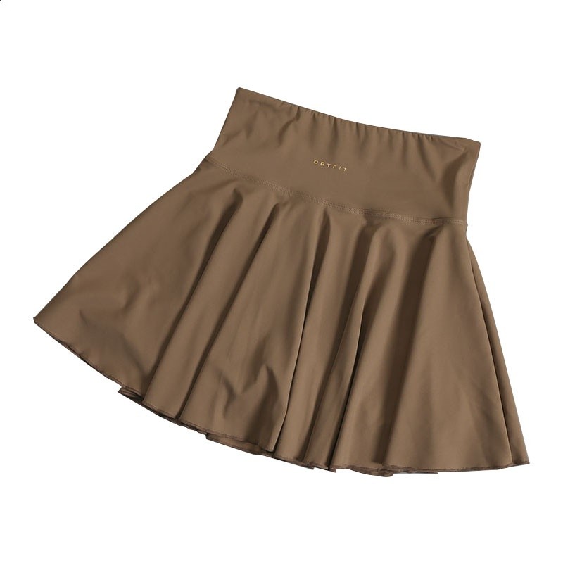 運動短裙瑜伽服夏季女健身服防走光假兩件打底裙褲跑步百褶網球裙-細節圖5