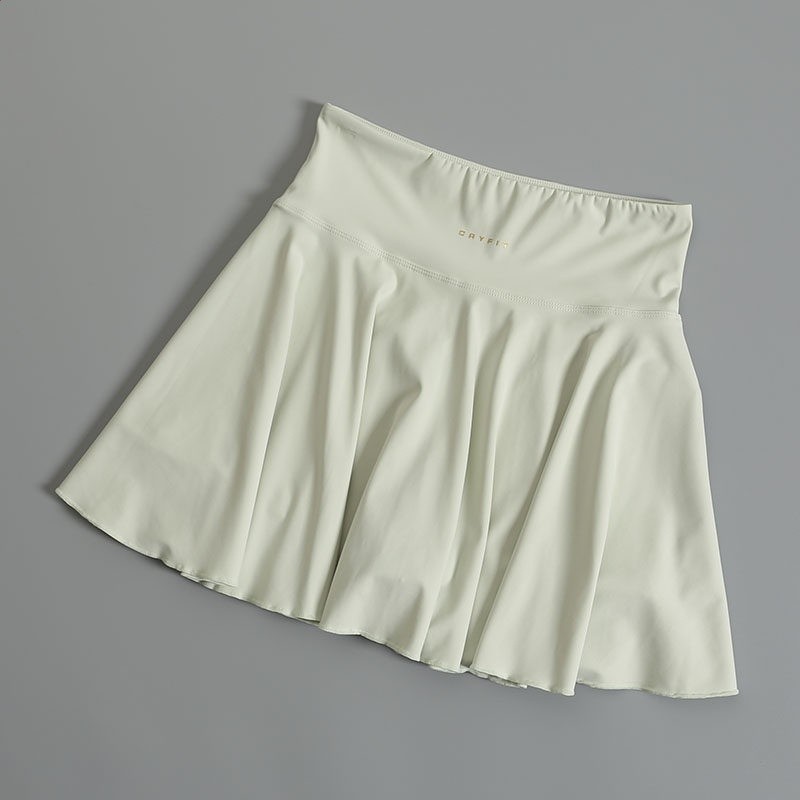 運動短裙瑜伽服夏季女健身服防走光假兩件打底裙褲跑步百褶網球裙-規格圖5