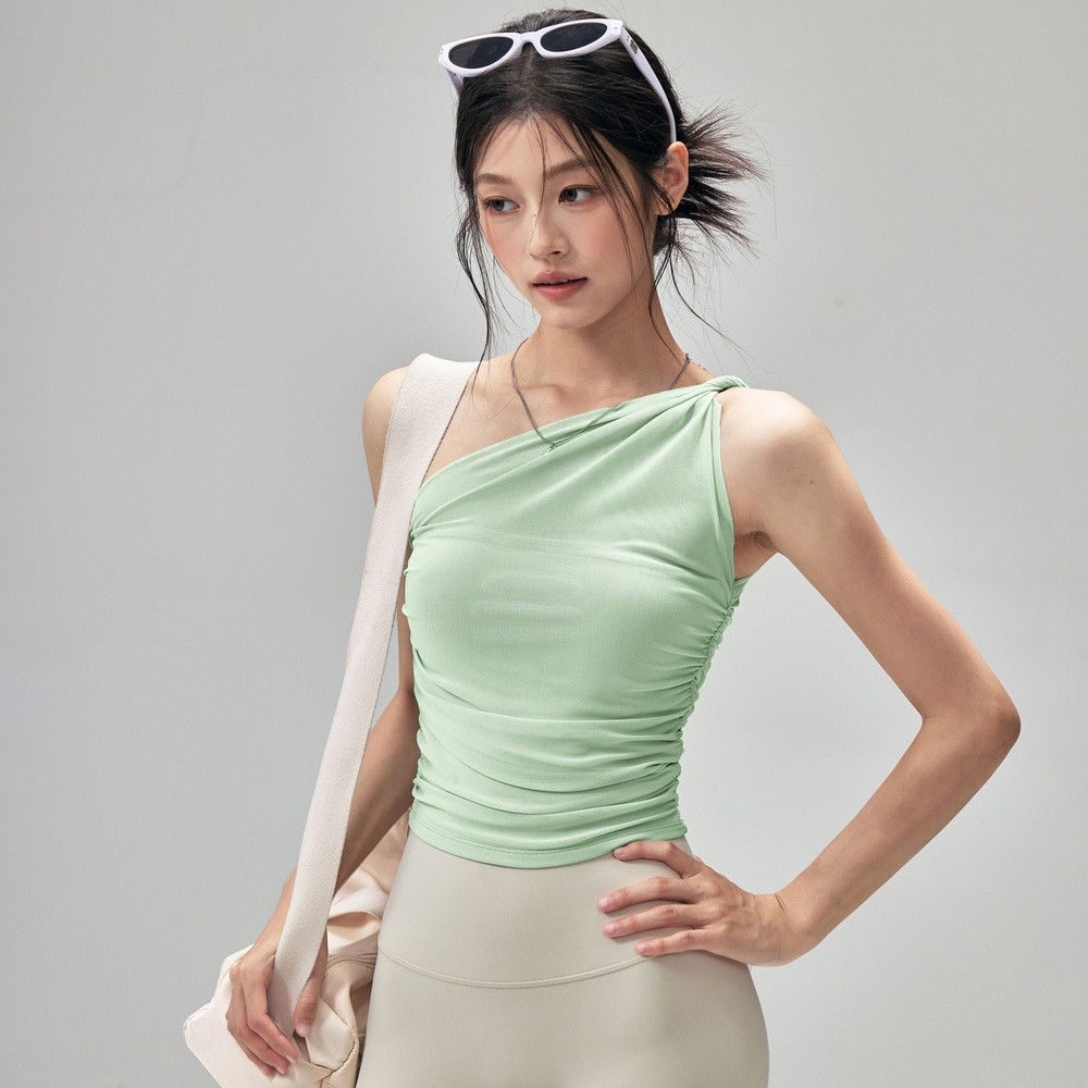 防震瑜伽服背心女網紗帶胸墊運動內衣跑步普拉提訓練健身文胸上衣-規格圖5