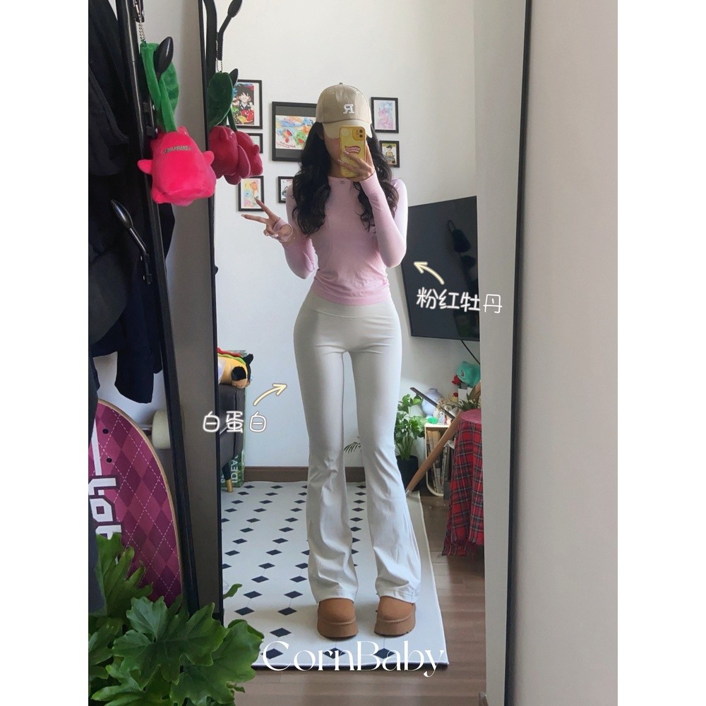 CornBaby*彈力瘦瘦T 透氣速幹Swiftly顯瘦瑜伽服露思同款長袖短袖-細節圖3