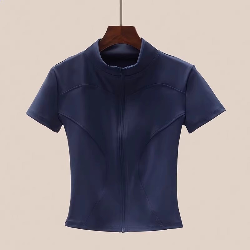 網球服背心女運動上衣馬甲夏季外穿速乾短袖瑜伽服健身跑步騎行服-規格圖5
