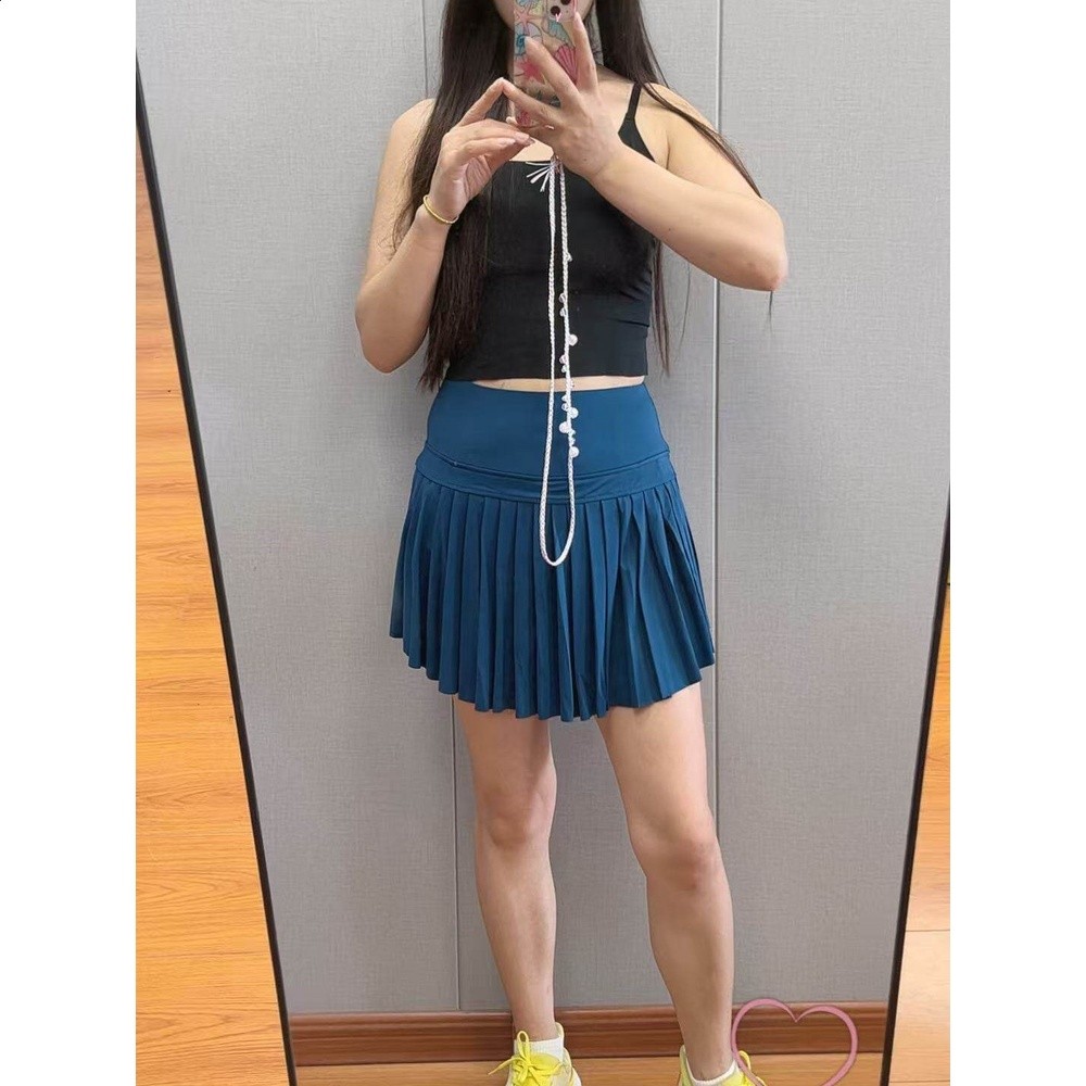 KYODAN歐美單 防走光瑜伽褲女褲裙 運動短裙女假兩件羽毛球健身服-細節圖3