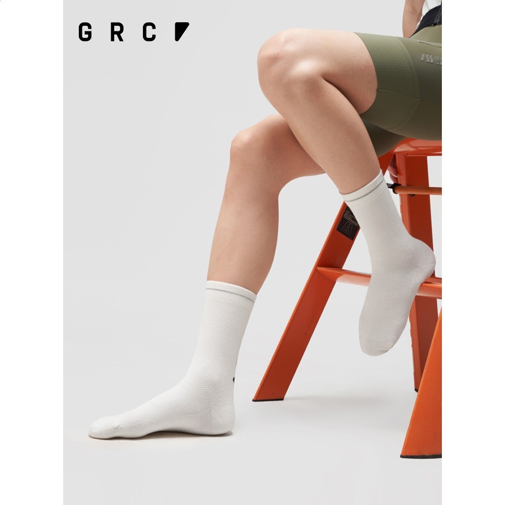 GRC夏季LOGO反光線戶外休閒運動襪山地車腳踏車公路車氣動騎行襪-細節圖4