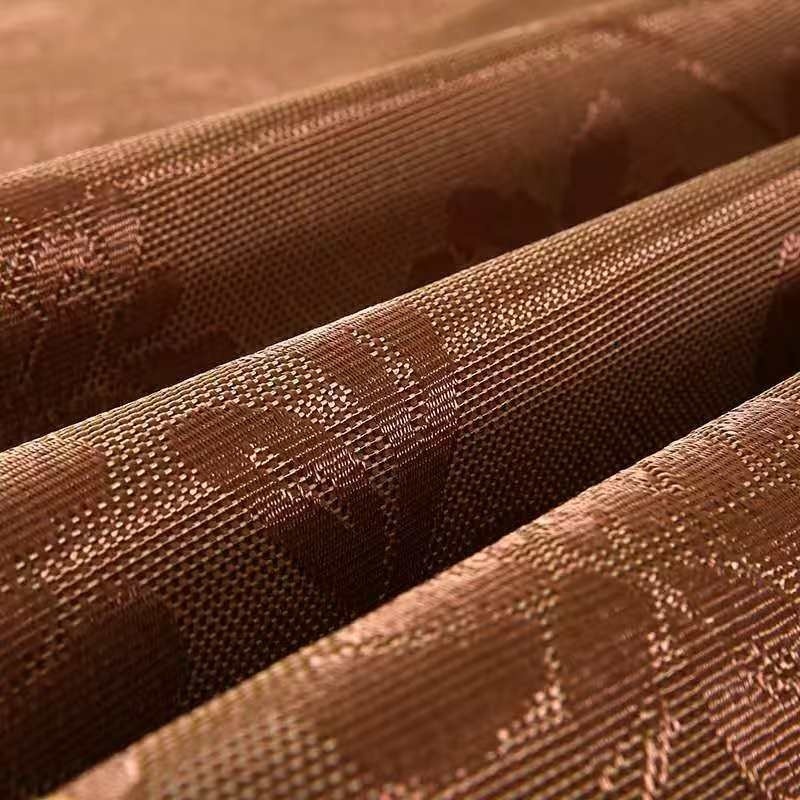 夏季冰絲涼蓆養生刺繡藤席可摺疊宿舍家用單雙人空調席子三件套-細節圖3