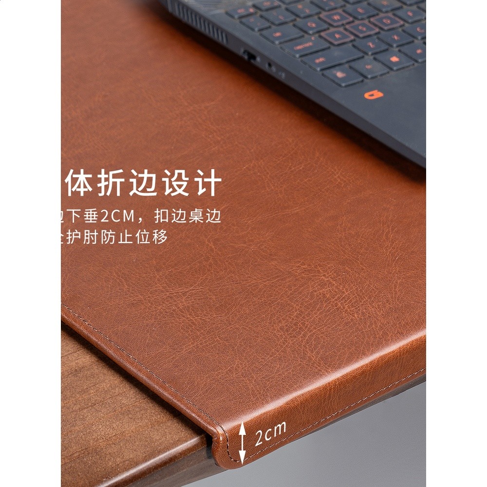 扣邊護腕書桌墊子折邊寫字檯桌面墊板滑鼠墊超大硬質商務辦公桌墊-細節圖2