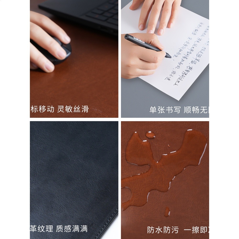 扣邊護腕書桌墊子折邊寫字檯桌面墊板滑鼠墊超大硬質商務辦公桌墊-細節圖4