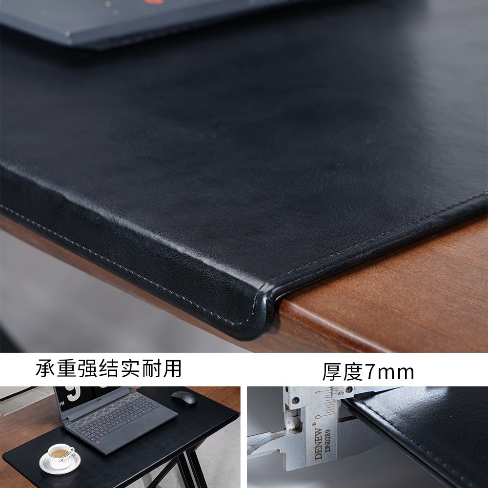 扣邊護腕書桌墊子折邊寫字檯桌面墊板滑鼠墊超大硬質商務辦公桌墊-規格圖5