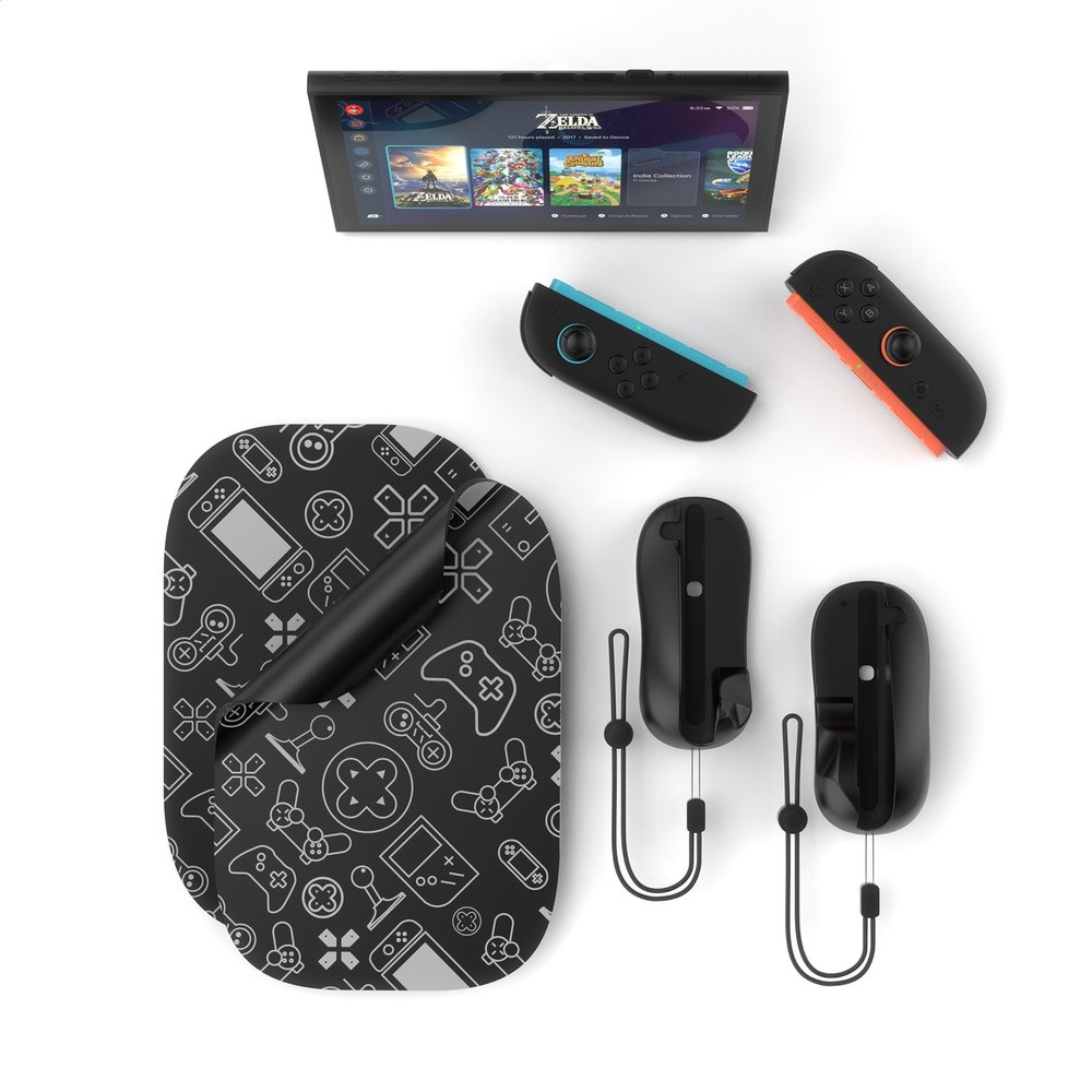 適用於Switch2代遊戲左右小手柄滑鼠+滑鼠墊套裝NS小手柄方向盤-細節圖5