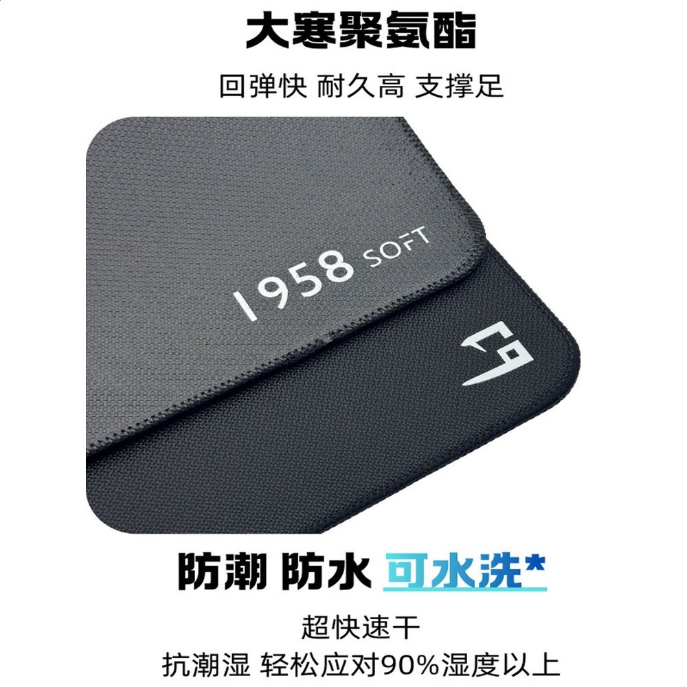 大寒【1958】粗麵亂紋中性偏滑防潮手汗電競遊戲滑鼠墊-細節圖2