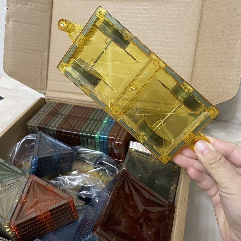 大自然磁力片兒童玩具好物磁貼片彩窗磁力積木寶寶拼圖好物批發-規格圖5