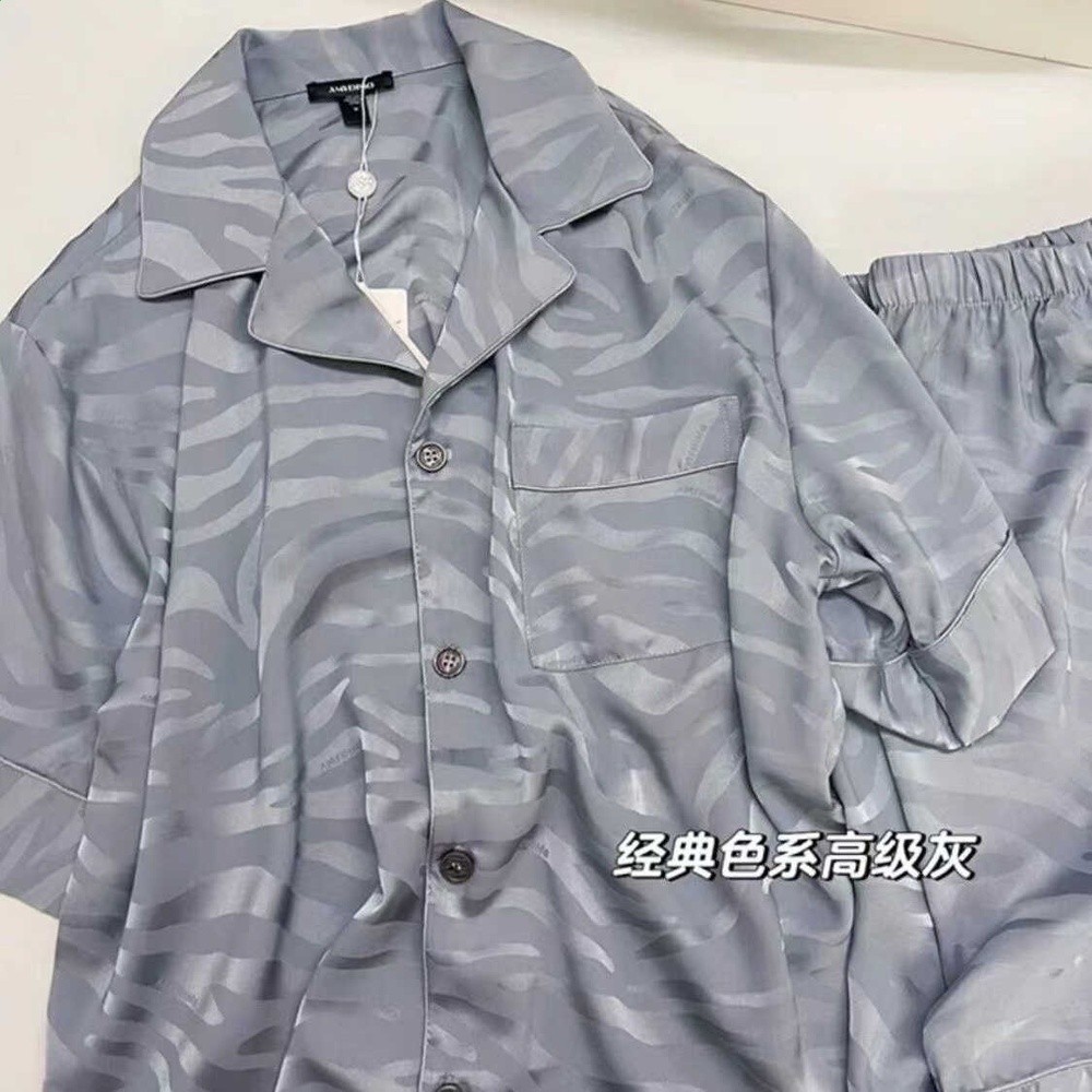 送男友高階感冰絲睡衣男春秋季2024新款男士長袖大碼家居服禮盒裝-細節圖5