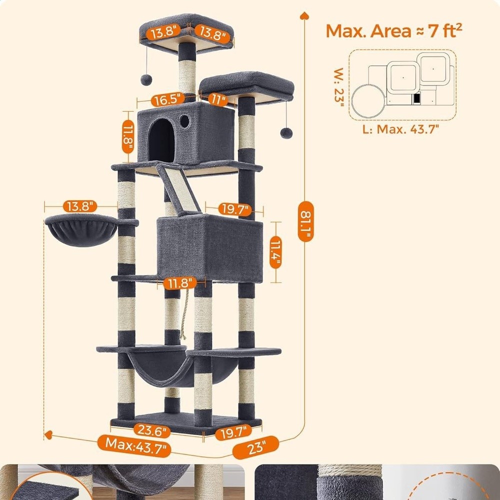 工廠批發寵物用品貓玩具貓爬架貓抓板貓樹貓窩貓吊床貓架玩具J205-細節圖2