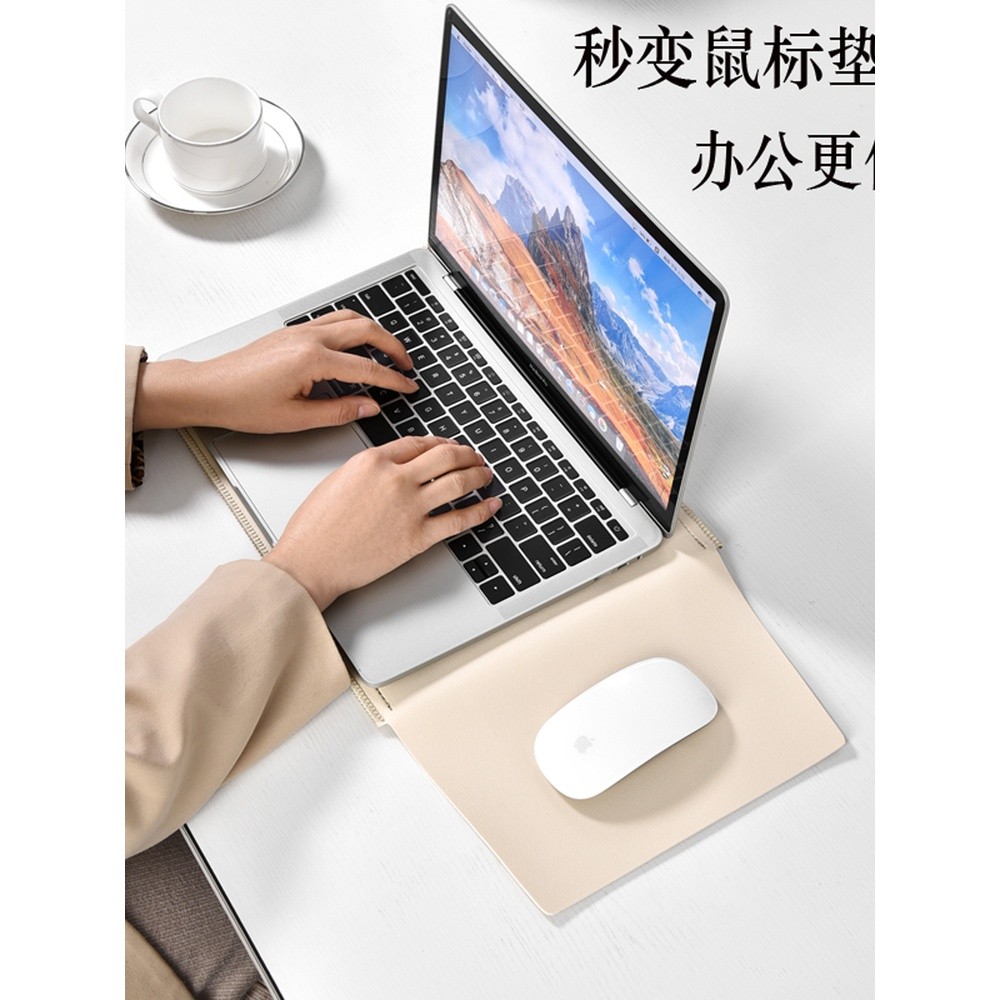 電腦包內膽包無磁自帶滑鼠墊收納袋適於蘋果macbookair13pro14寸華為聯想小新榮耀惠普華碩戴爾筆記本保護套-細節圖3