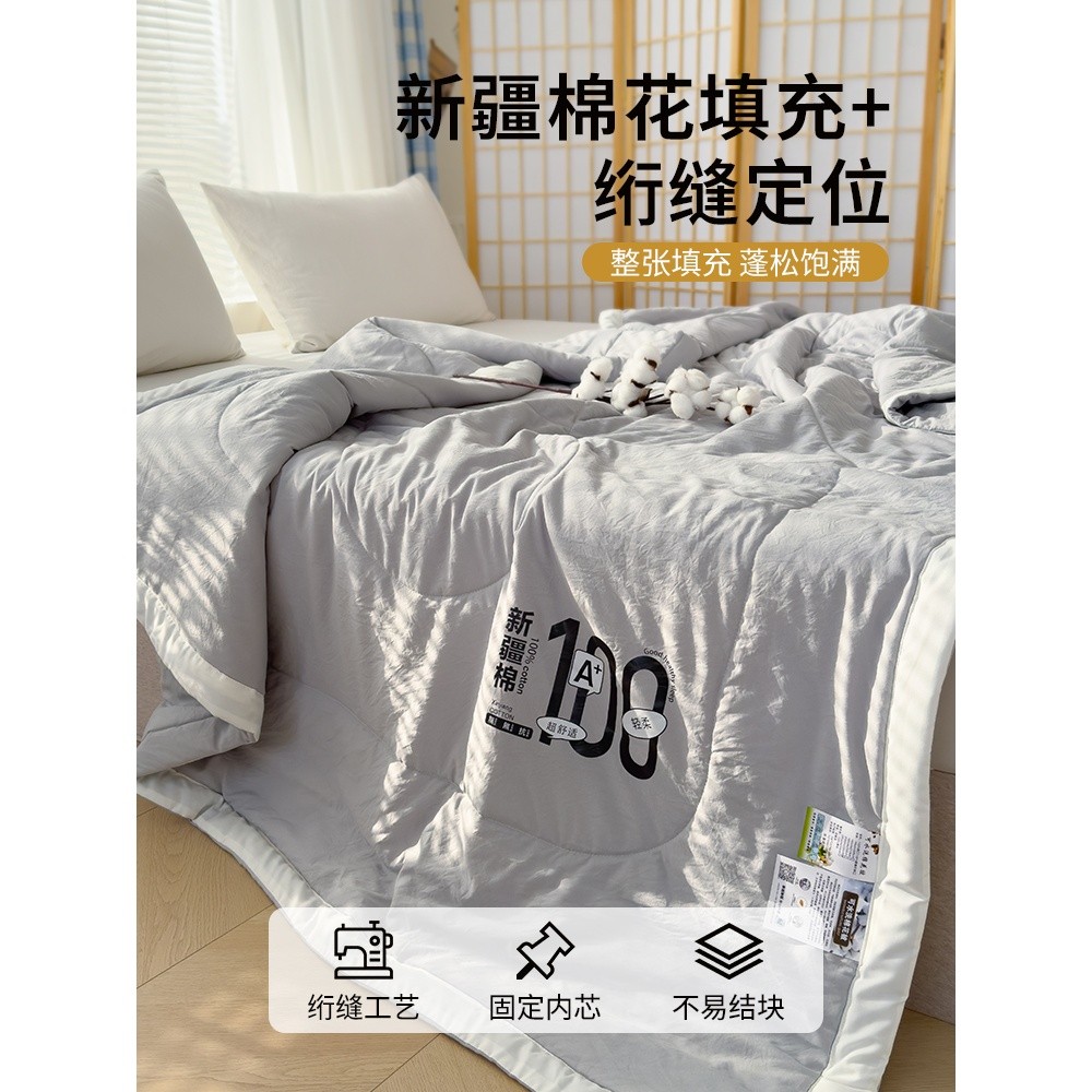 A類棉花被子夏涼被空調被夏季可機洗夏被芯單雙人純棉被墊被-細節圖2