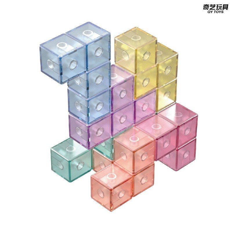 奇藝磁力積木魔方索瑪正方立方體異形方塊七巧板磁力積木兒童玩具-細節圖5